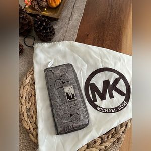 Michael Kors silver wallet